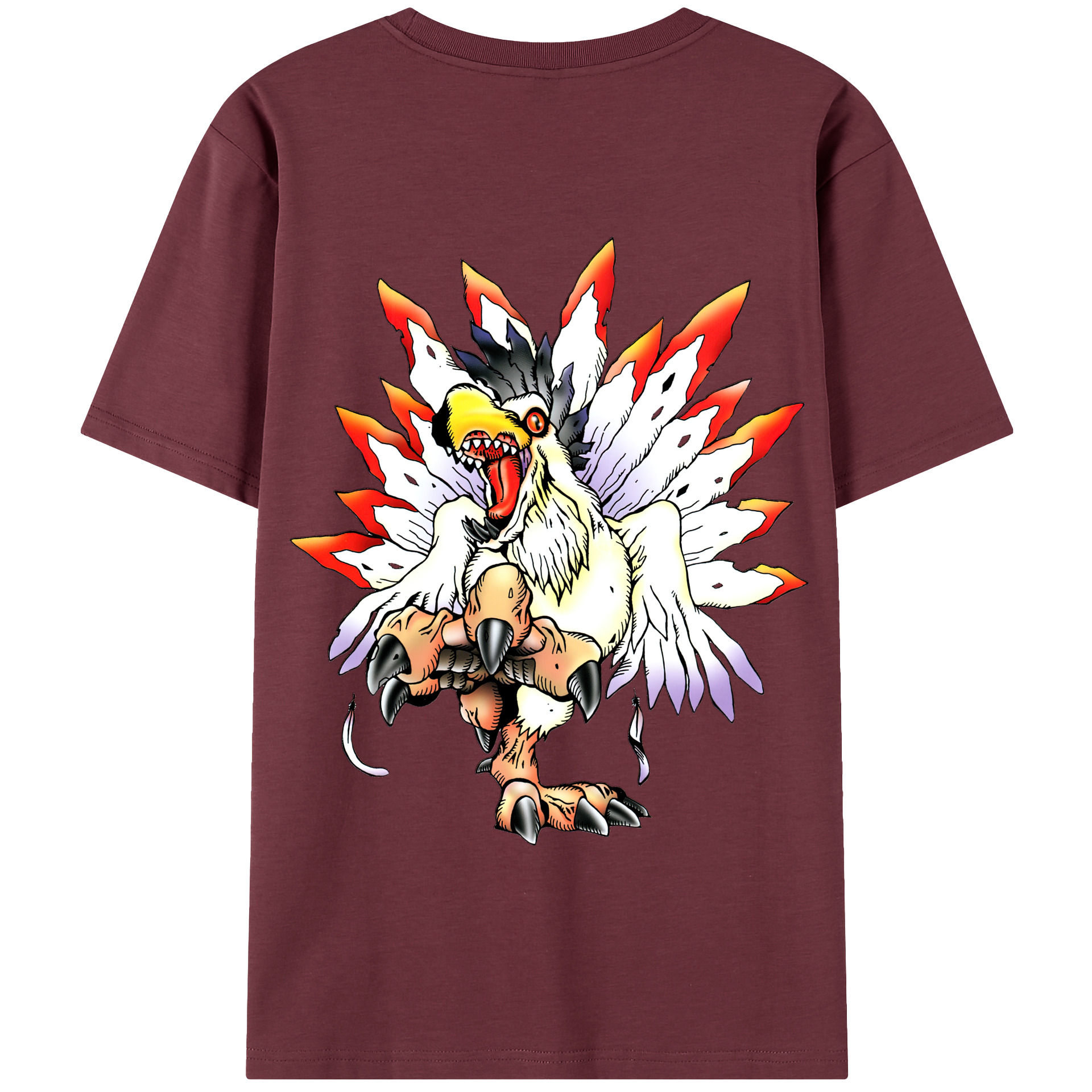 （画像用） Digimon デジタルモンスター/デジモン 綿100％半袖Tシャツ（背面プリント）